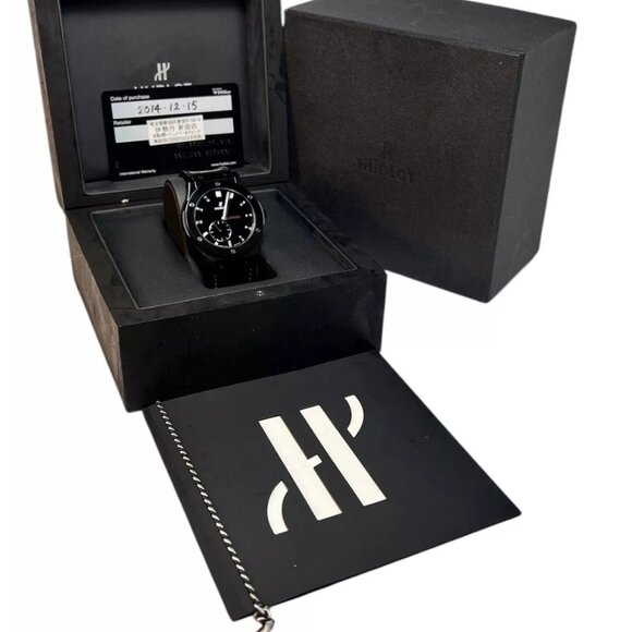 Hublot Classic Fusion Ceramic Black Dial 45mm Manual Wind Men’s 515.CS.1270.VR - Picture 9 of 9